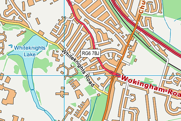 RG6 7BJ map - OS VectorMap District (Ordnance Survey)