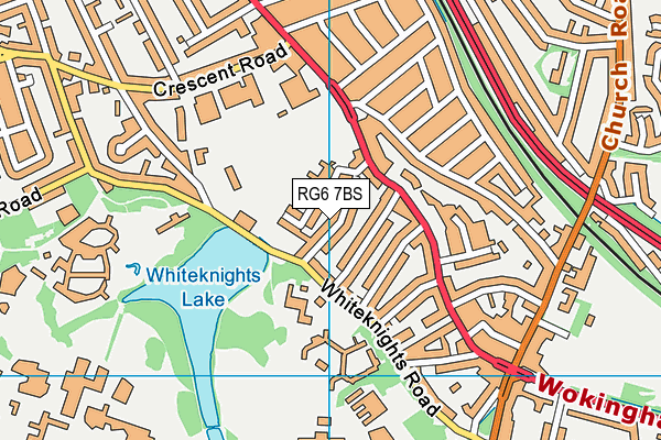 RG6 7BS map - OS VectorMap District (Ordnance Survey)
