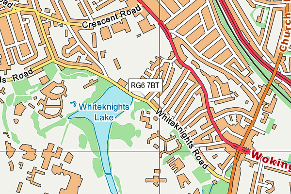 RG6 7BT map - OS VectorMap District (Ordnance Survey)