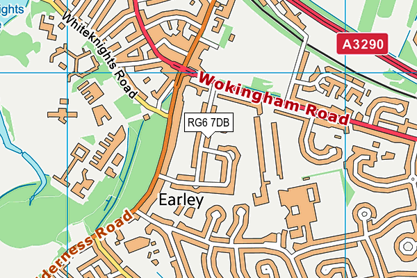 RG6 7DB map - OS VectorMap District (Ordnance Survey)