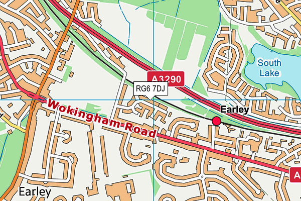 RG6 7DJ map - OS VectorMap District (Ordnance Survey)