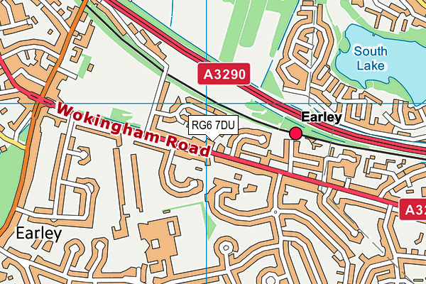 RG6 7DU map - OS VectorMap District (Ordnance Survey)