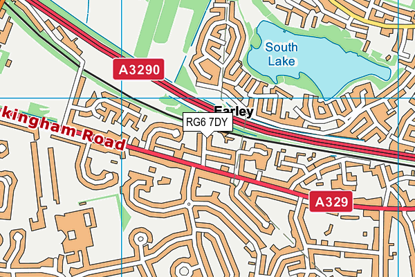 RG6 7DY map - OS VectorMap District (Ordnance Survey)