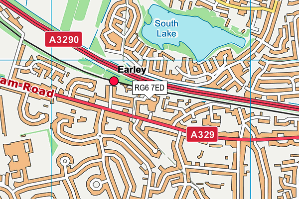 RG6 7ED map - OS VectorMap District (Ordnance Survey)