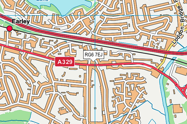 RG6 7EJ map - OS VectorMap District (Ordnance Survey)