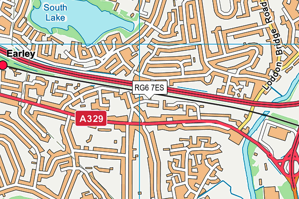 RG6 7ES map - OS VectorMap District (Ordnance Survey)