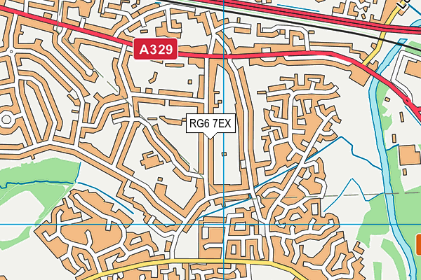RG6 7EX map - OS VectorMap District (Ordnance Survey)