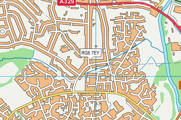 RG6 7EY map - OS VectorMap District (Ordnance Survey)