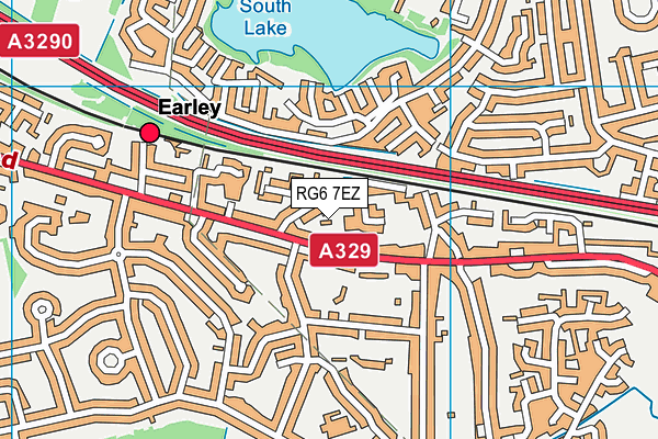 RG6 7EZ map - OS VectorMap District (Ordnance Survey)