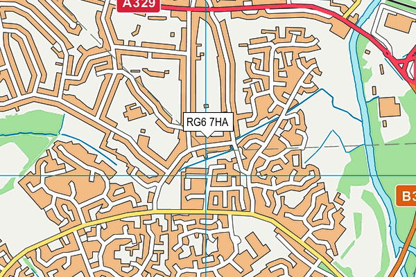 RG6 7HA map - OS VectorMap District (Ordnance Survey)