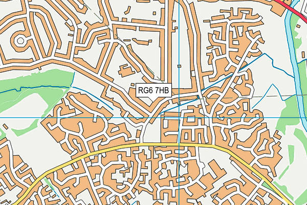 RG6 7HB map - OS VectorMap District (Ordnance Survey)
