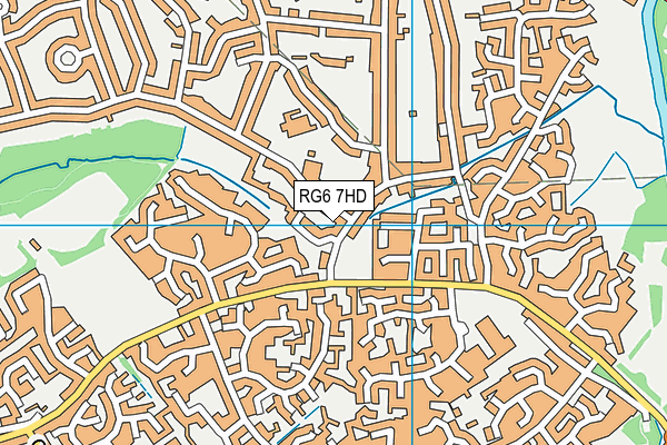 RG6 7HD map - OS VectorMap District (Ordnance Survey)