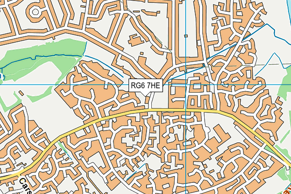 RG6 7HE map - OS VectorMap District (Ordnance Survey)