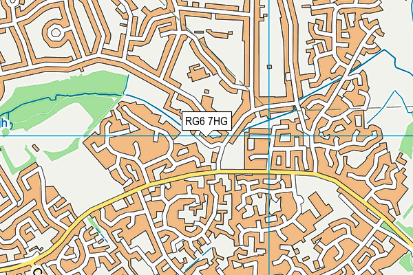 RG6 7HG map - OS VectorMap District (Ordnance Survey)