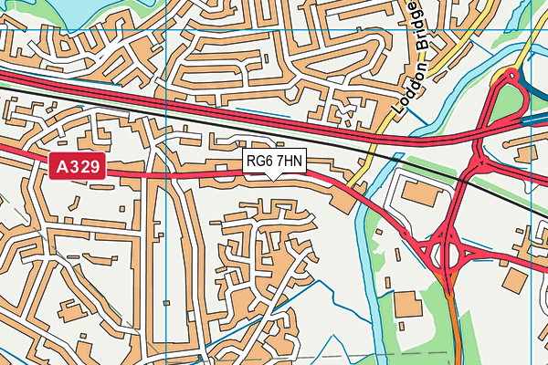 RG6 7HN map - OS VectorMap District (Ordnance Survey)