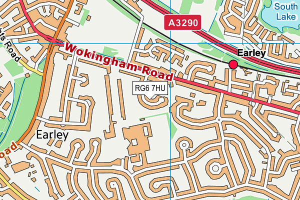 RG6 7HU map - OS VectorMap District (Ordnance Survey)