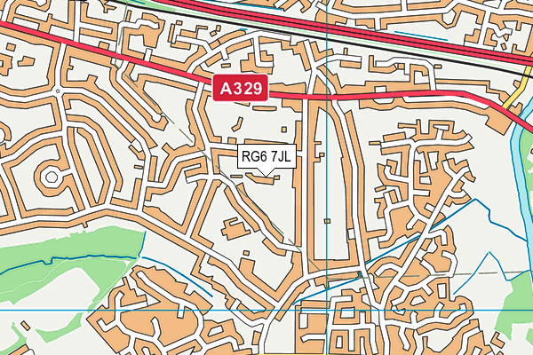 RG6 7JL map - OS VectorMap District (Ordnance Survey)