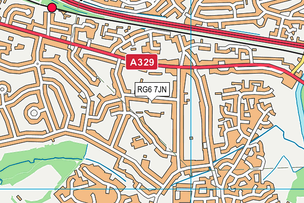 Earley St Nicholas Hall map (RG6 7JN) - OS VectorMap District (Ordnance Survey)