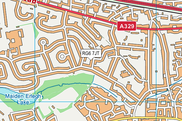 RG6 7JT map - OS VectorMap District (Ordnance Survey)