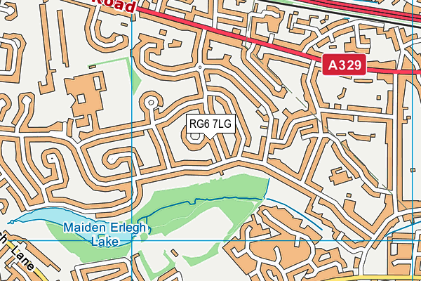 RG6 7LG map - OS VectorMap District (Ordnance Survey)