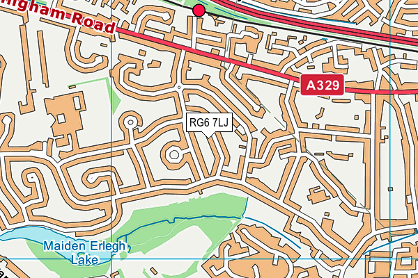 RG6 7LJ map - OS VectorMap District (Ordnance Survey)