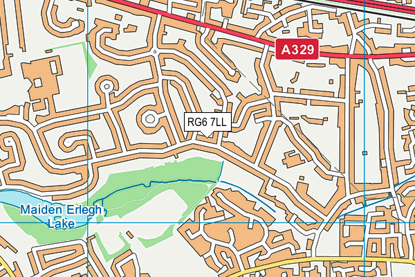 RG6 7LL map - OS VectorMap District (Ordnance Survey)