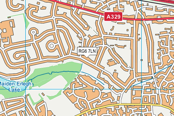 RG6 7LN map - OS VectorMap District (Ordnance Survey)