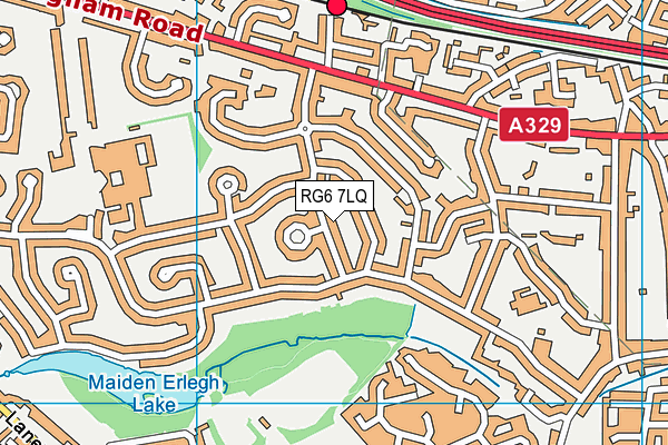 RG6 7LQ map - OS VectorMap District (Ordnance Survey)