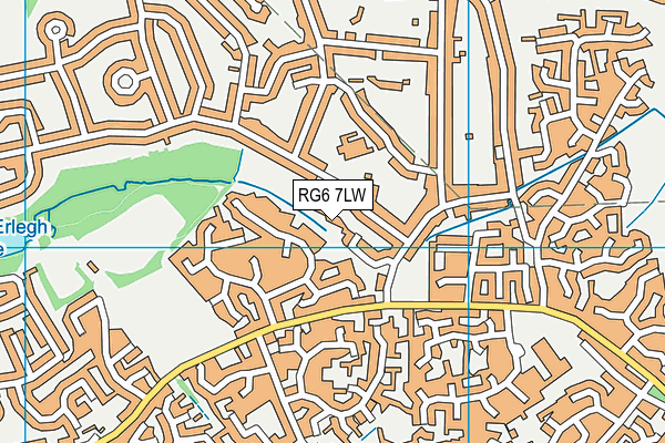RG6 7LW map - OS VectorMap District (Ordnance Survey)