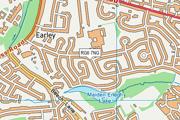 RG6 7NG map - OS VectorMap District (Ordnance Survey)