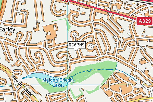RG6 7NS map - OS VectorMap District (Ordnance Survey)
