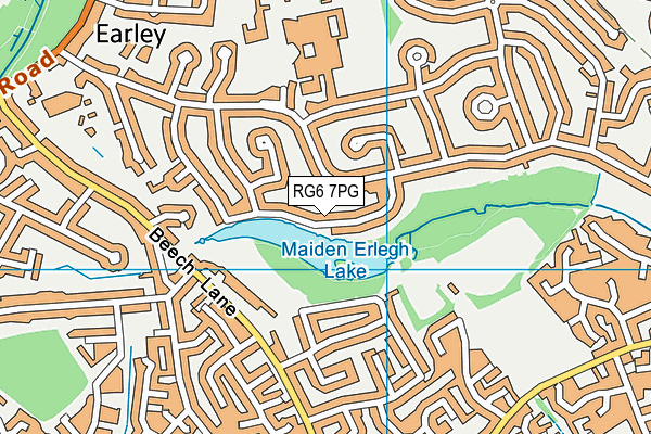 RG6 7PG map - OS VectorMap District (Ordnance Survey)