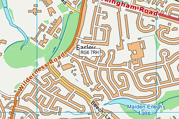 RG6 7RH map - OS VectorMap District (Ordnance Survey)