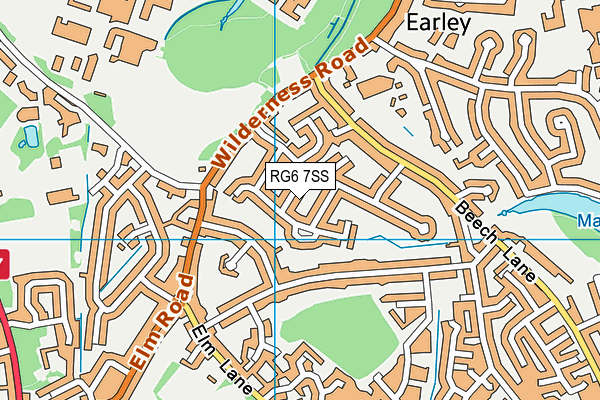 RG6 7SS map - OS VectorMap District (Ordnance Survey)