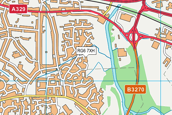 RG6 7XH map - OS VectorMap District (Ordnance Survey)