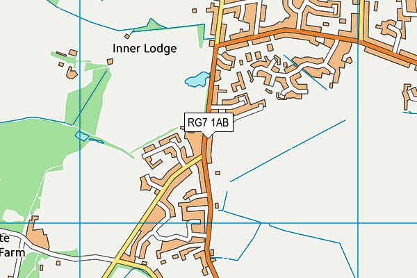 RG7 1AB map - OS VectorMap District (Ordnance Survey)