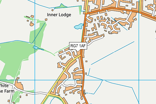 RG7 1AF map - OS VectorMap District (Ordnance Survey)