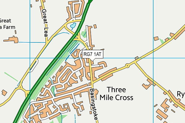 RG7 1AT map - OS VectorMap District (Ordnance Survey)