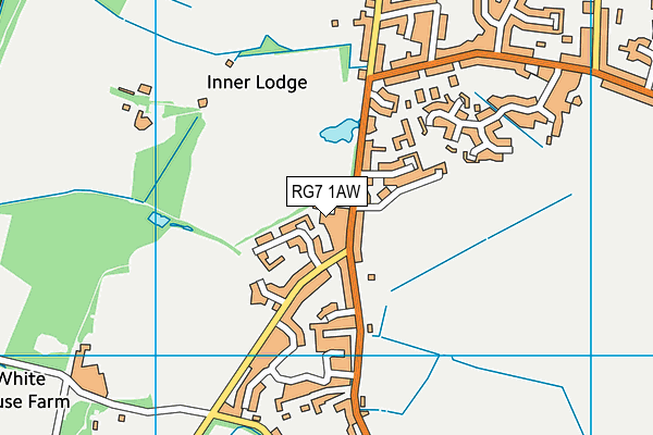 RG7 1AW map - OS VectorMap District (Ordnance Survey)