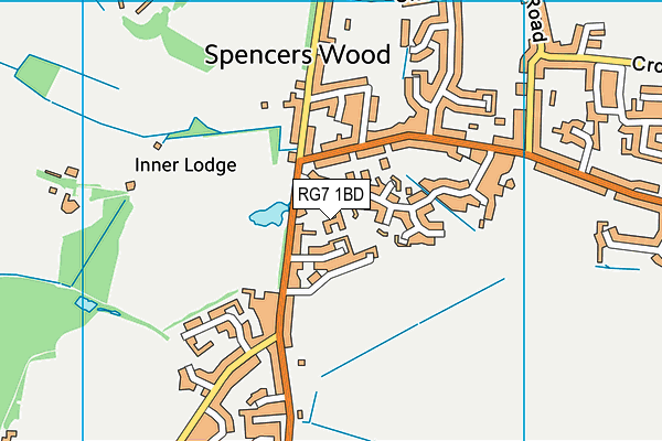 RG7 1BD map - OS VectorMap District (Ordnance Survey)