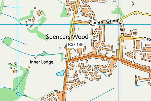 RG7 1BF map - OS VectorMap District (Ordnance Survey)