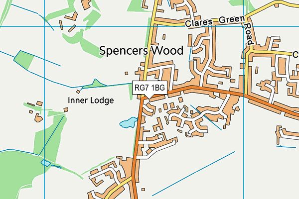 RG7 1BG map - OS VectorMap District (Ordnance Survey)