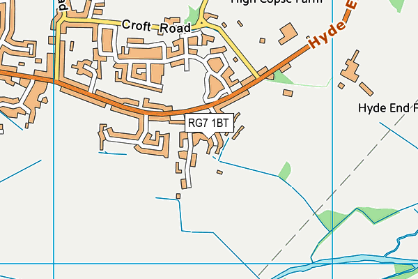RG7 1BT map - OS VectorMap District (Ordnance Survey)