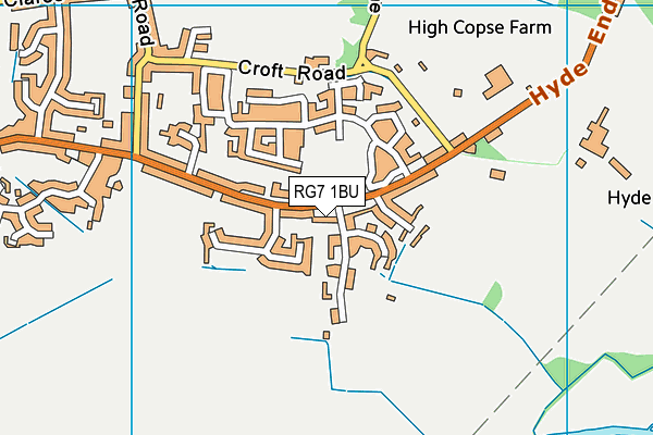 RG7 1BU map - OS VectorMap District (Ordnance Survey)