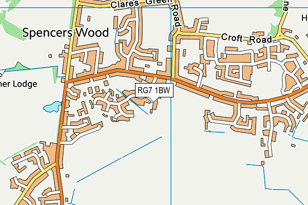 RG7 1BW map - OS VectorMap District (Ordnance Survey)