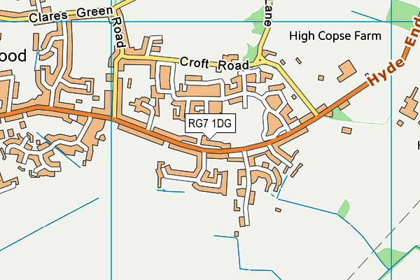 RG7 1DG map - OS VectorMap District (Ordnance Survey)
