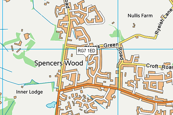 RG7 1ED map - OS VectorMap District (Ordnance Survey)