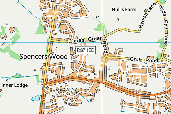 RG7 1EE map - OS VectorMap District (Ordnance Survey)