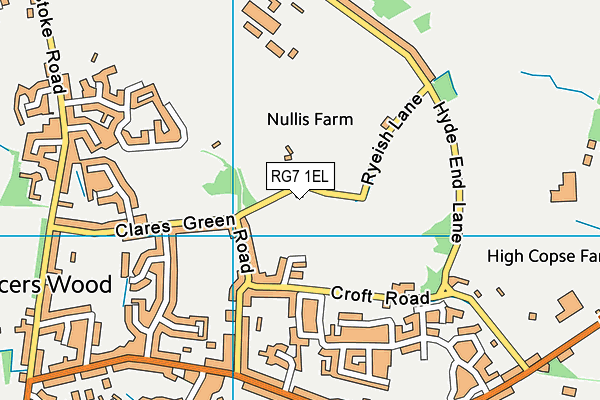 RG7 1EL map - OS VectorMap District (Ordnance Survey)