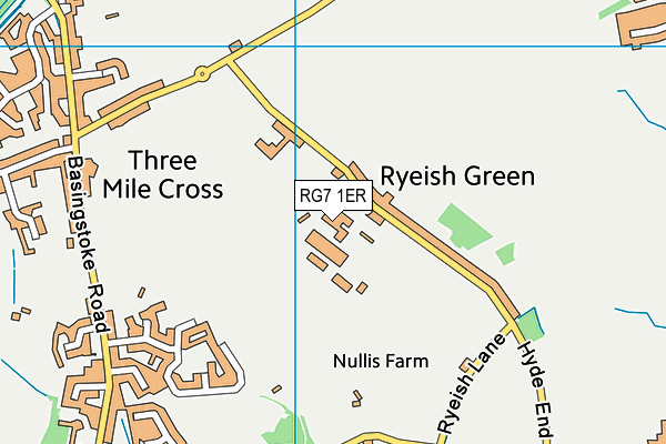 Ryeish Green Leisure Centre (Closed) map (RG7 1ER) - OS VectorMap District (Ordnance Survey)